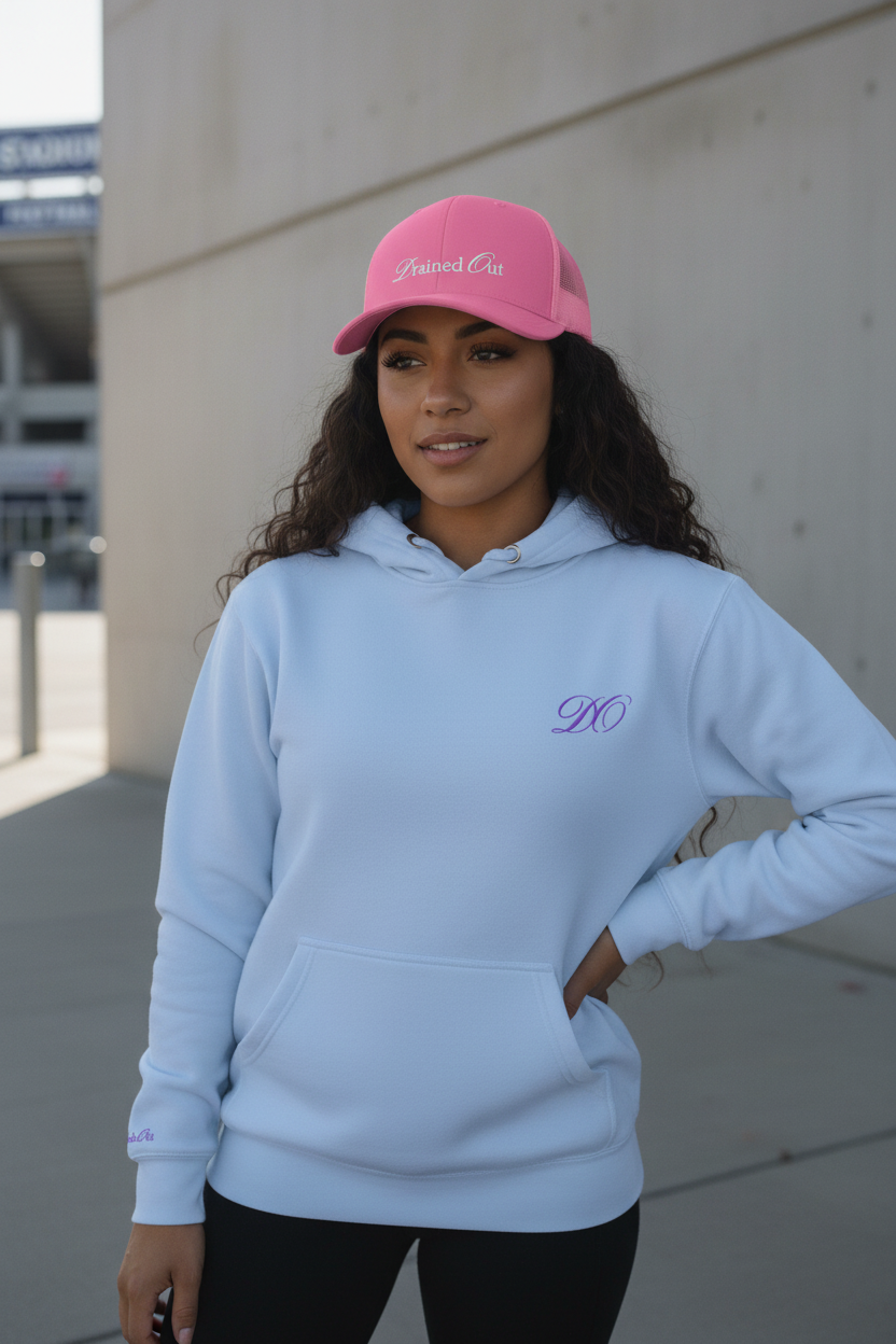Jeune femme - Pullover Blue & Classic Trucker Hat